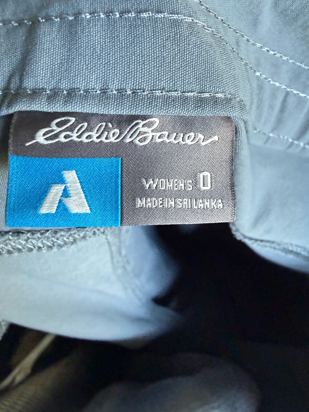 Eddie Bauer Women’s or Girl’s First Ascent Gray Blue Quick Dry Cargo Pants, 0 - Picture 5 of 11